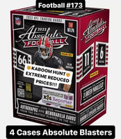 Football #173 2023 Absolute Football (80) Blasters 4 Case Break Thursday 8:30 PM EST