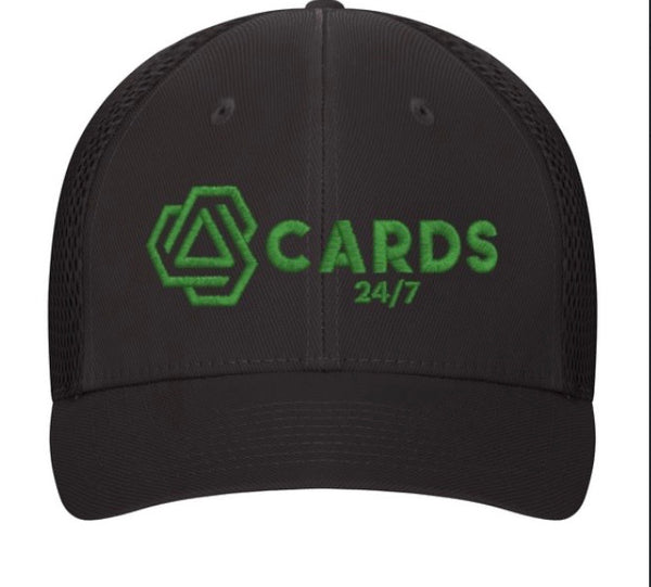 Flex-Fit Black Hat Mesh Air Triangle Cards