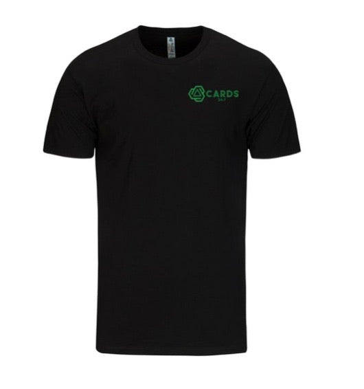 Men's Black Lightweight T-Shirt TriangleCards